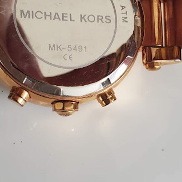 Michael Kors Women's Parker Rose Gold Chronograph Watch with Crystals MK5491 - Picture 6 of 12